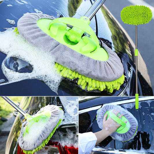 Chenille Three-Section Wax Brush Car Wax Duster Car Chenille Cleaning Brush Car Retractable Cleaning Brush - Flitz Shoppers