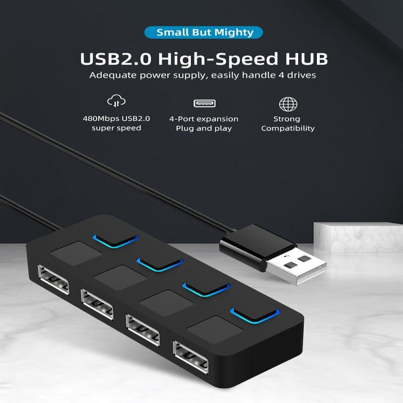 HUB Hub Multi-USB Splitter 4-port Extender - Flitz Shoppers