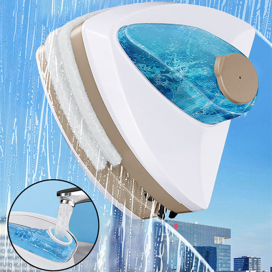 Magnetic Glass Window Cleaning Tool Automatic Water Discharge Double-layer Wiper Household Special Window Cleaner - Flitz Shoppers