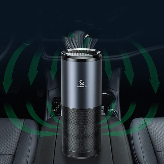 Car Air Purifier Ionizer Negative Ion Aluminum Alloy Car Air Freshener Activated Carbon Formaldehyde Auto Air Clean Accessories - Flitz Shoppers