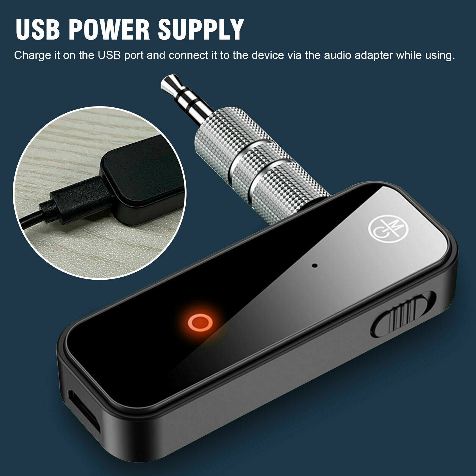 Bluetooth 5.0 2in1 Transmitter Receiver Car Wireless Audio Adapter USB 3.5mm Aux - Flitz Shoppers